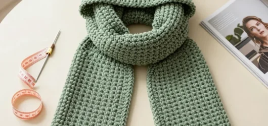 Getting the Hood Fit Right on a Crochet Scarf