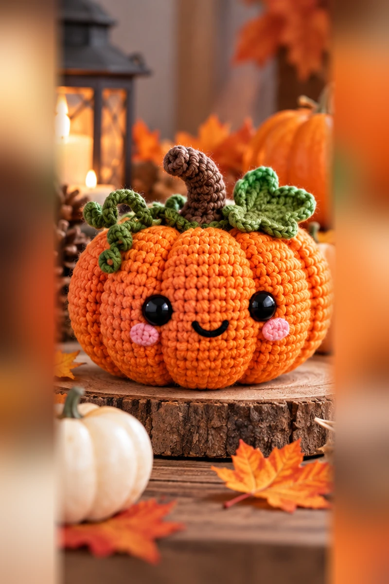 Halloween Pumpkin Crochet Pattern + Easy Mini Pumpkin